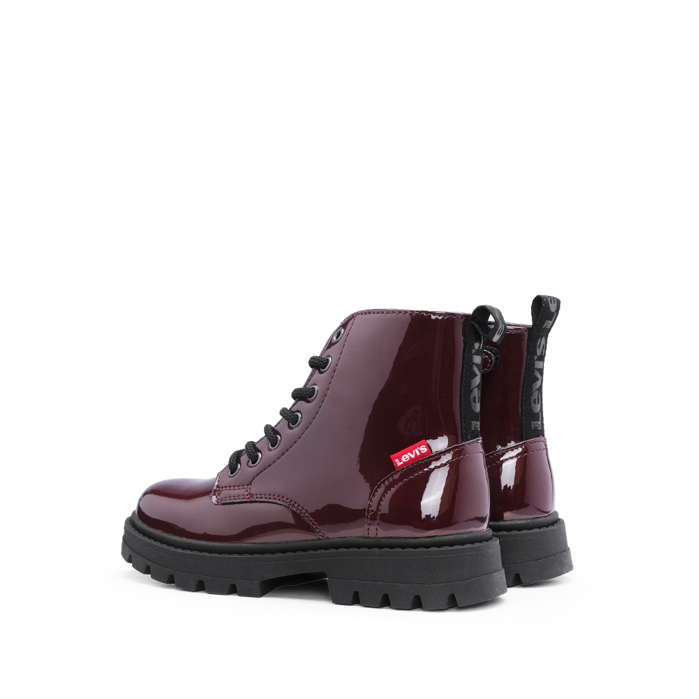 Bota Militar Criança Bordeaux