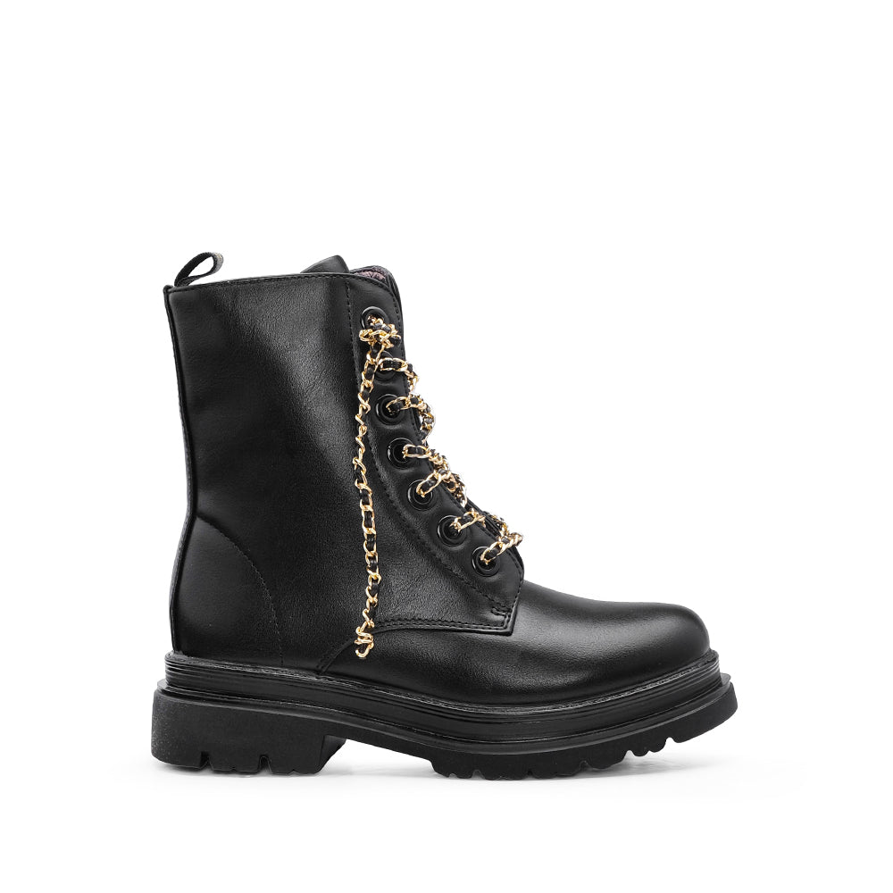 Bota Militar Criança Preto