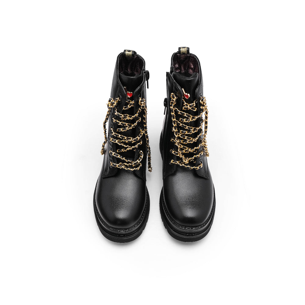 Bota Militar Criança Preto