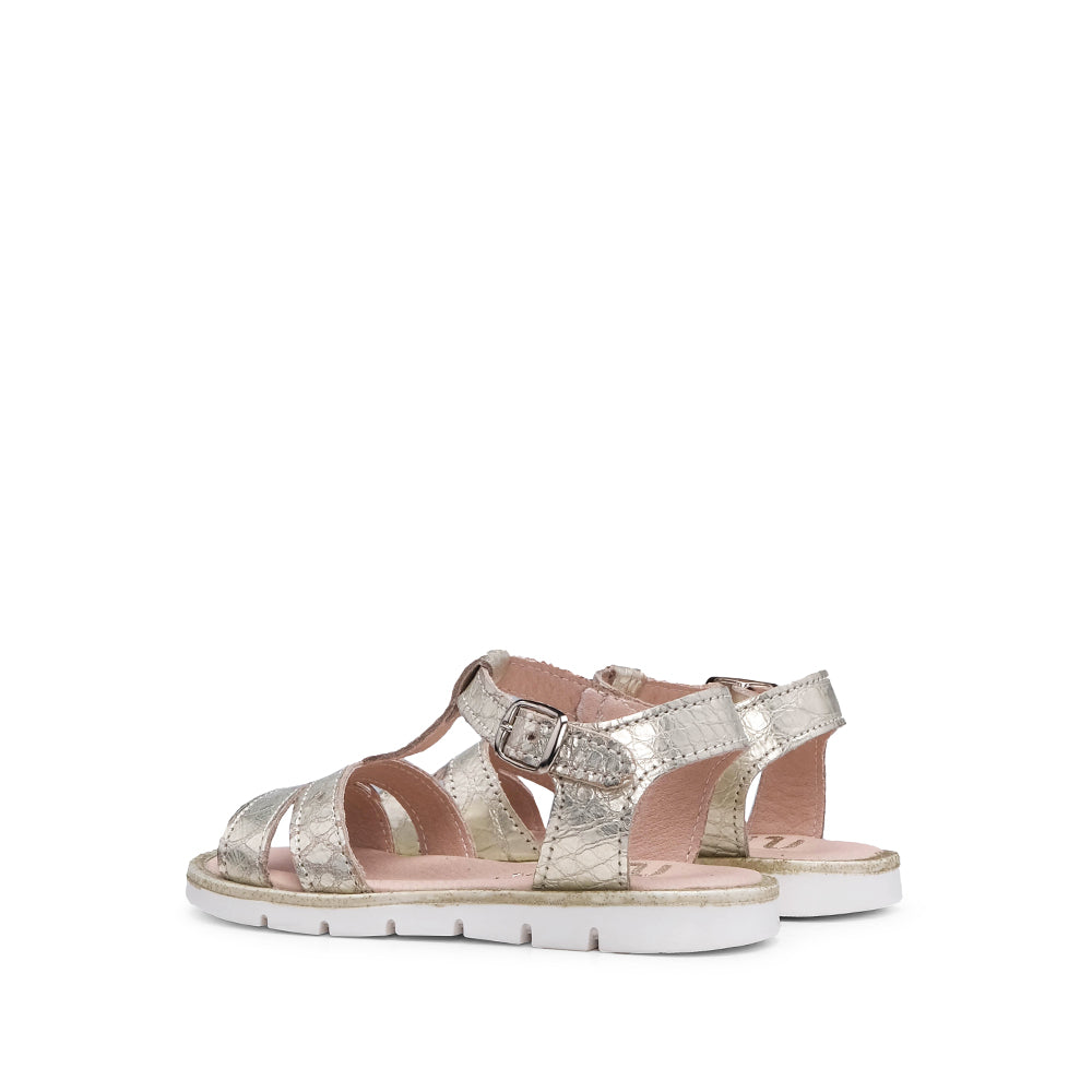 Sandália Casual Criança Pele Dourado