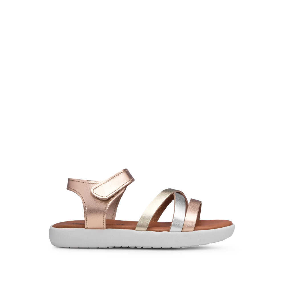 Sandália Casual Criança Metalizado Multicolor