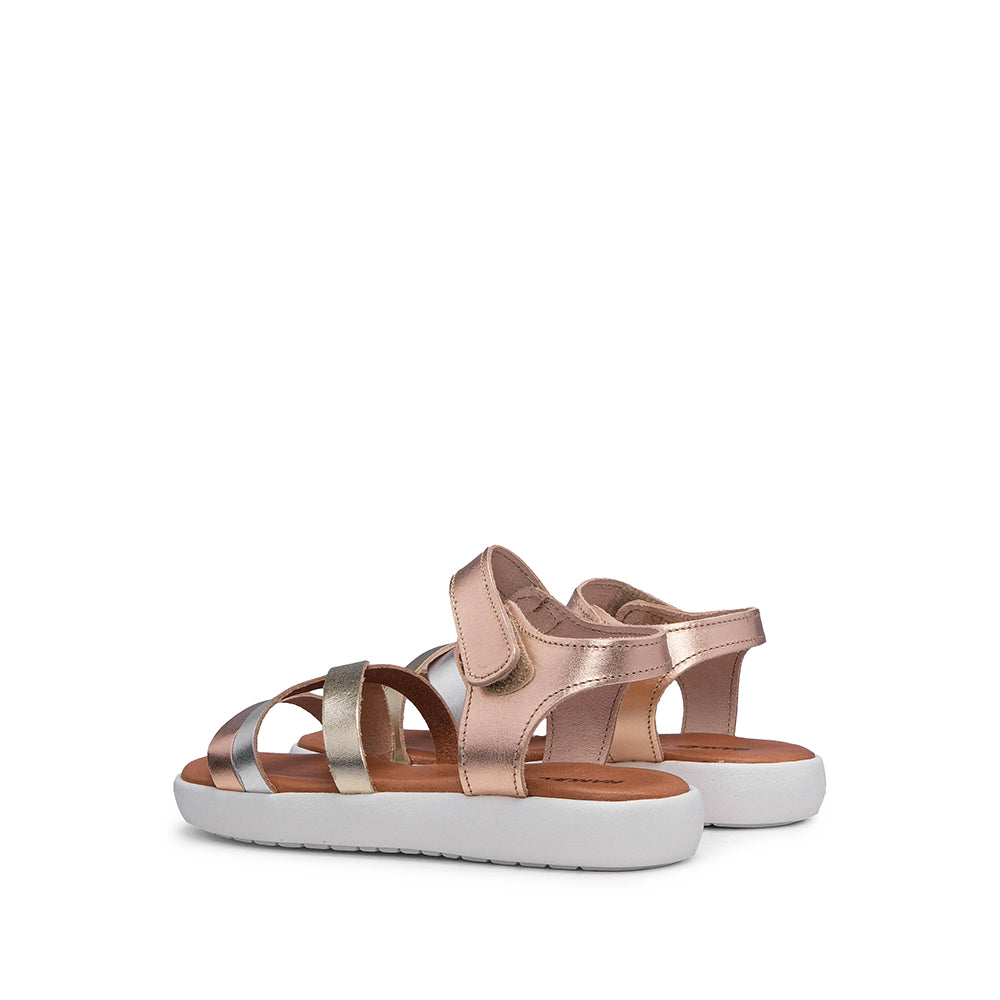 Sandália Casual Criança Metalizado Multicolor