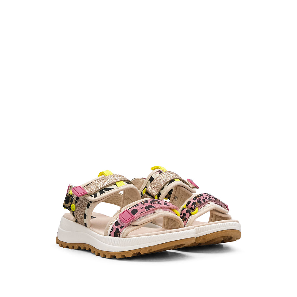 Sandália Casual Criança Leopardo