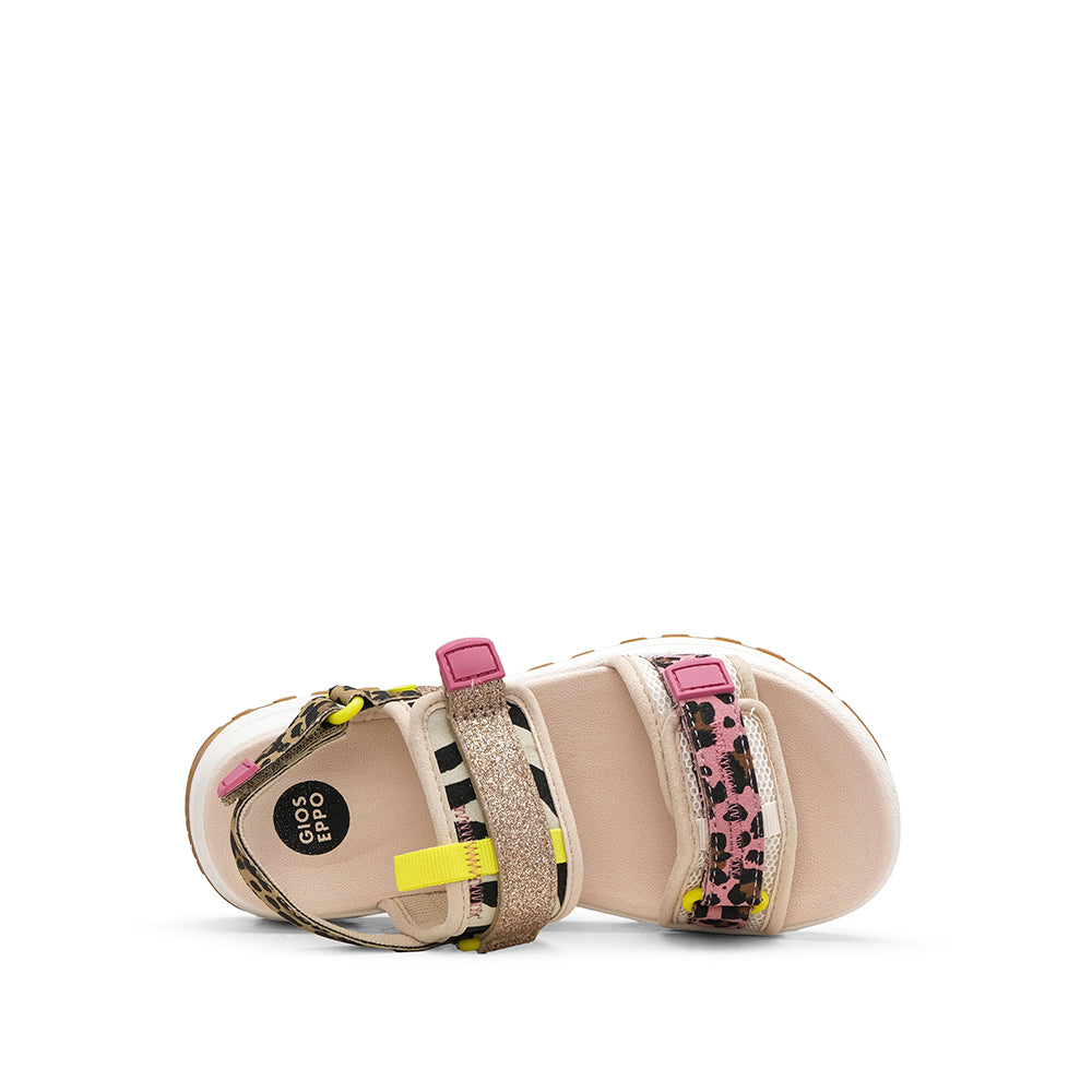 Sandália Casual Criança Leopardo