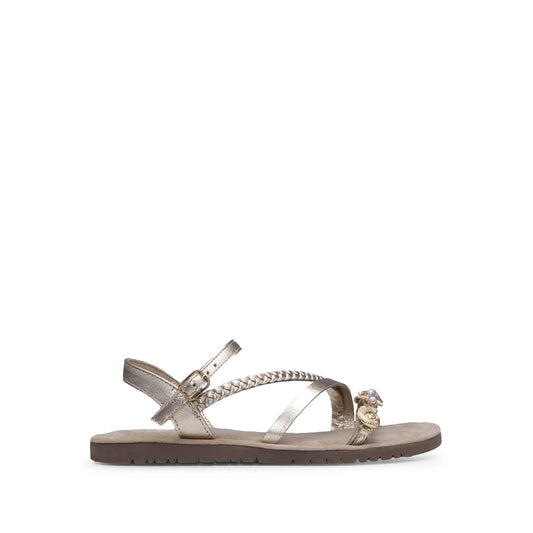 Sandália Casual Criança Pele Dourado