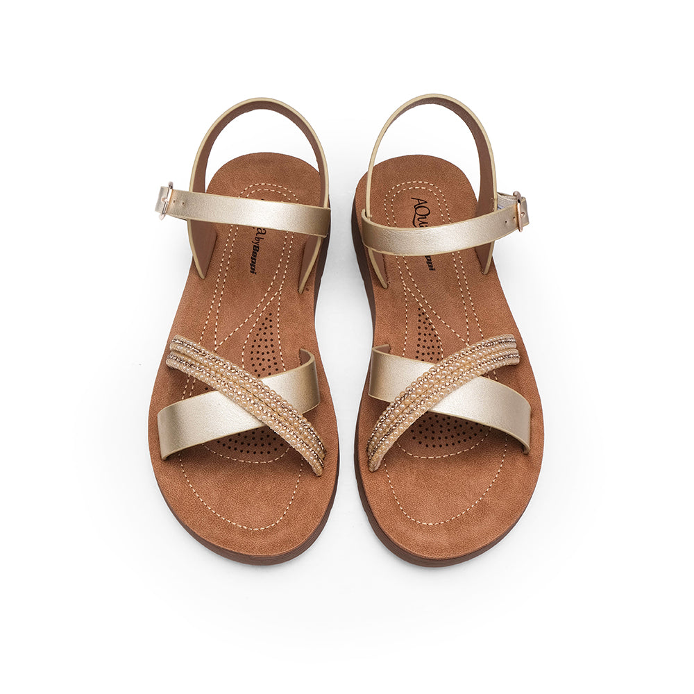 Sandália Casual Criança Dourado