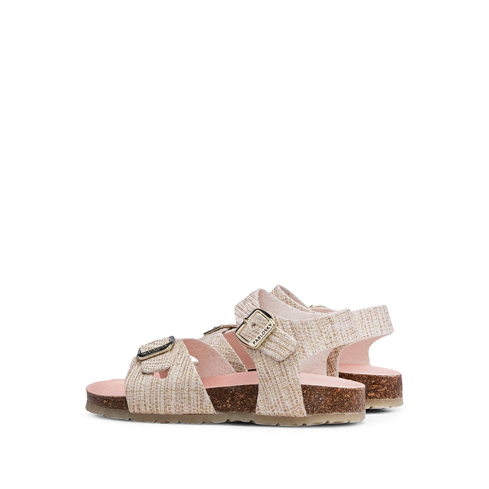 Sandália Casual Criança Dourado