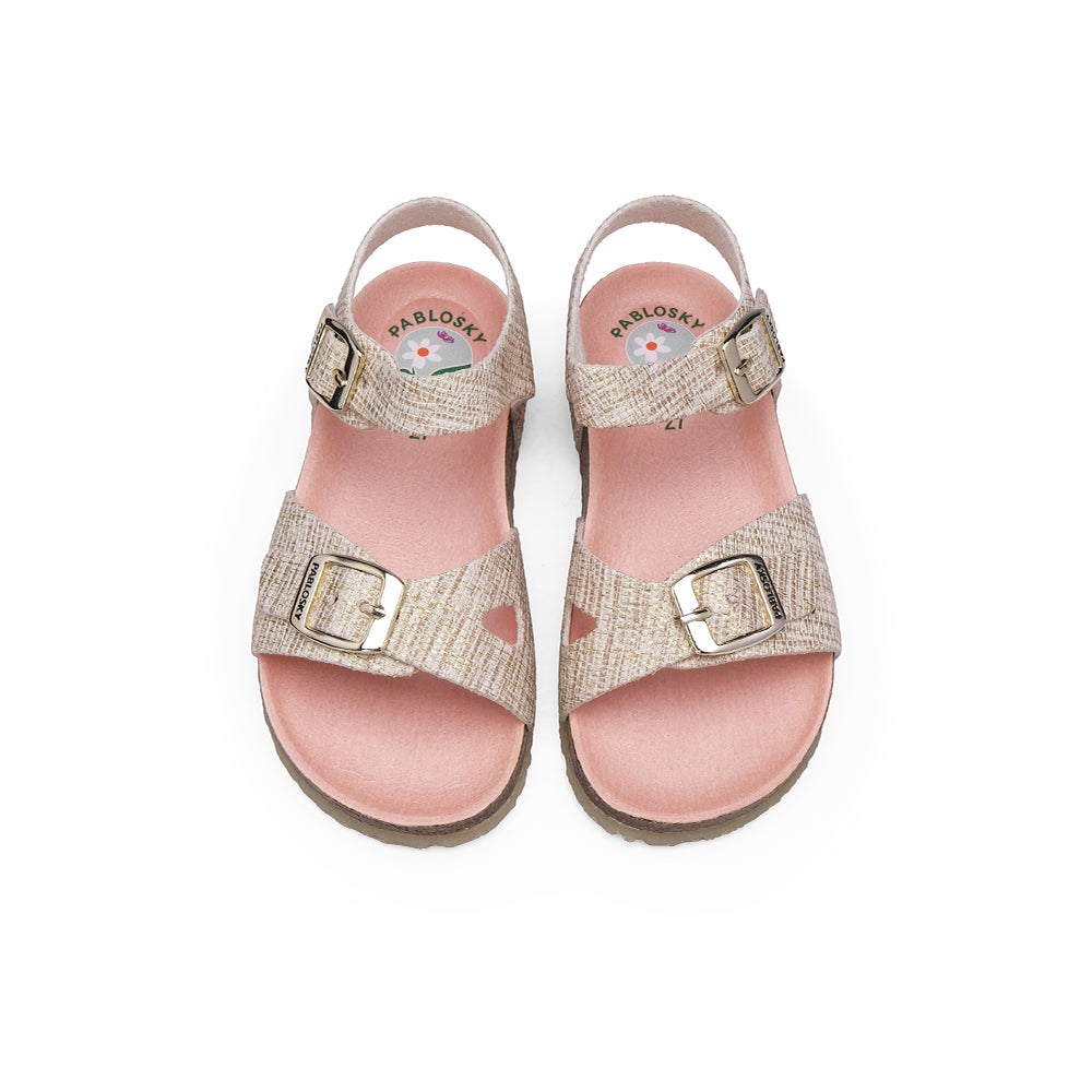 Sandália Casual Criança Dourado