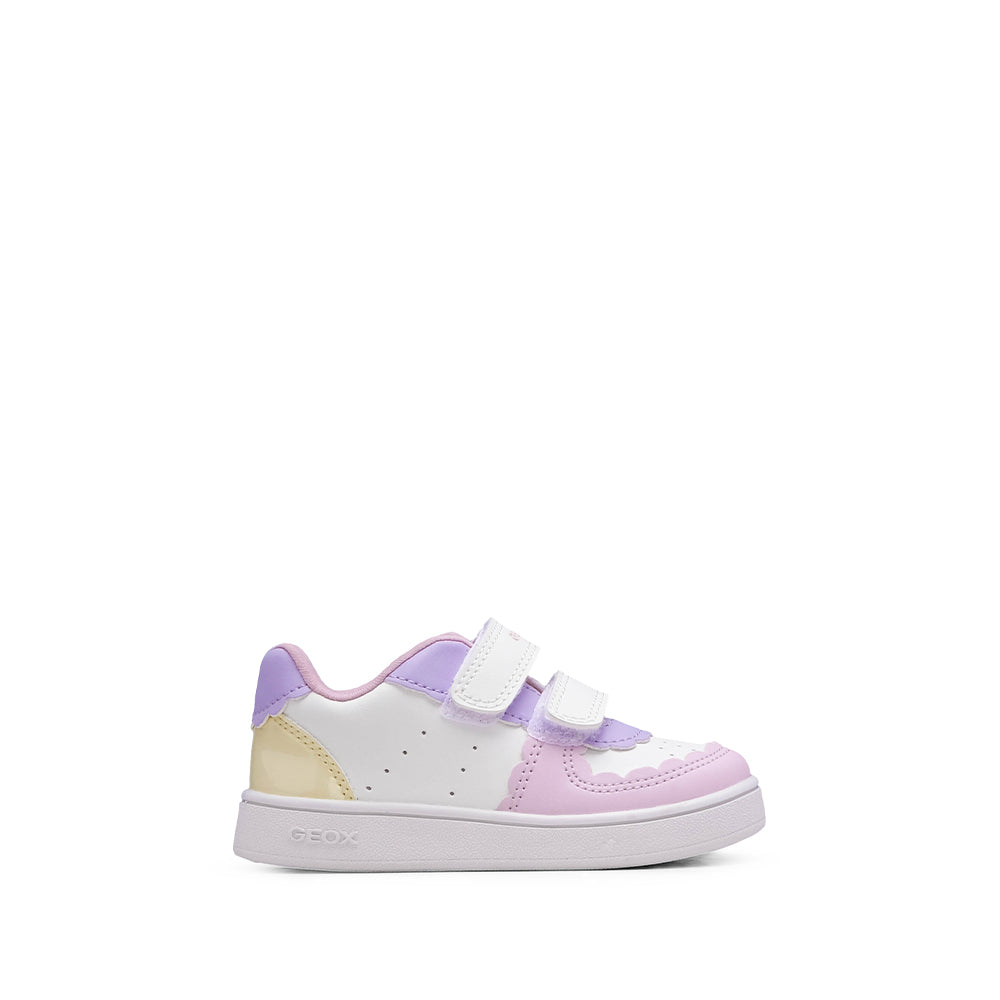 Sapatilha Casual Criança Branco E Rosa