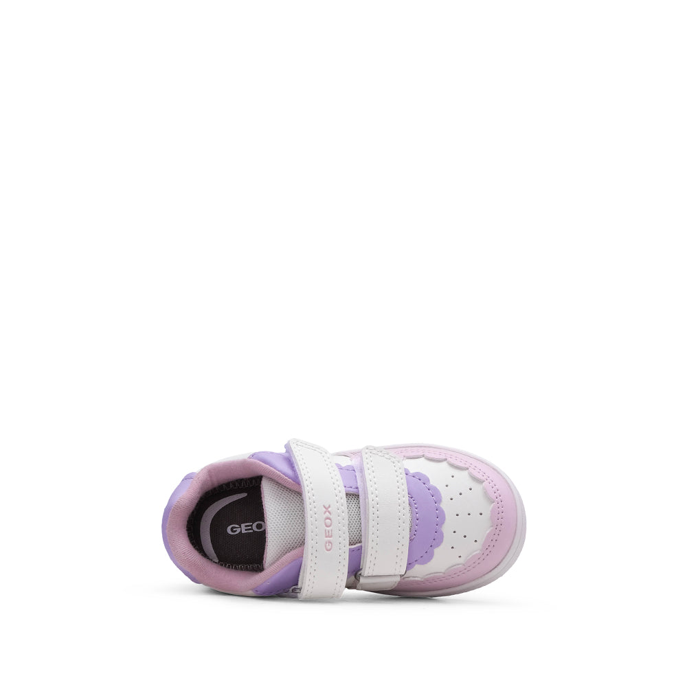 Sapatilha Casual Criança Branco E Rosa