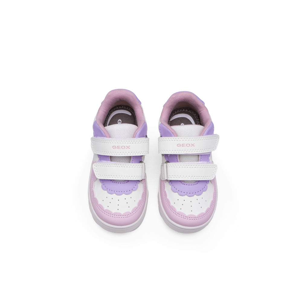Sapatilha Casual Criança Branco E Rosa