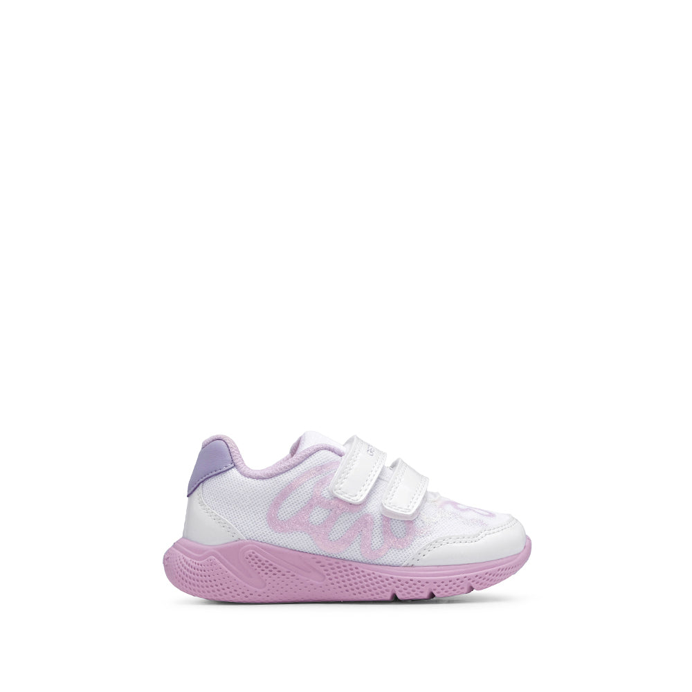 Sapatilha Casual Criança Branco E Rosa