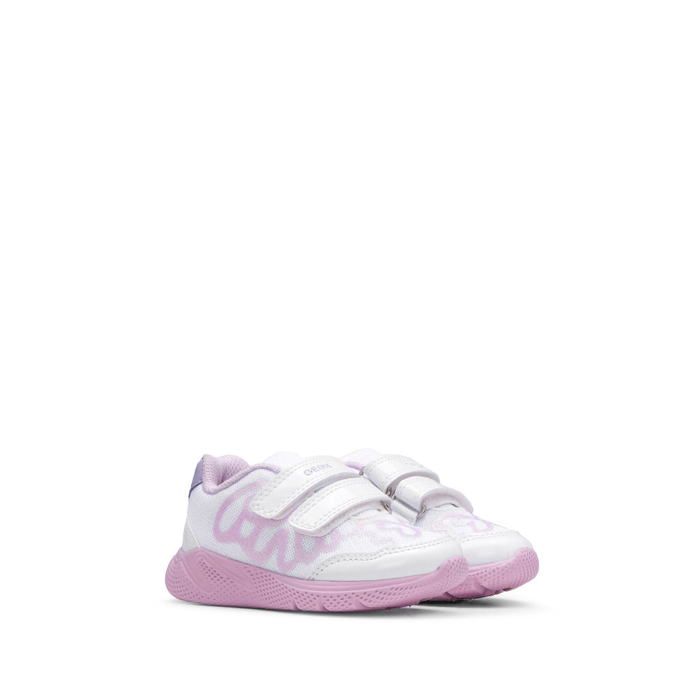 Sapatilha Casual Criança Branco E Rosa