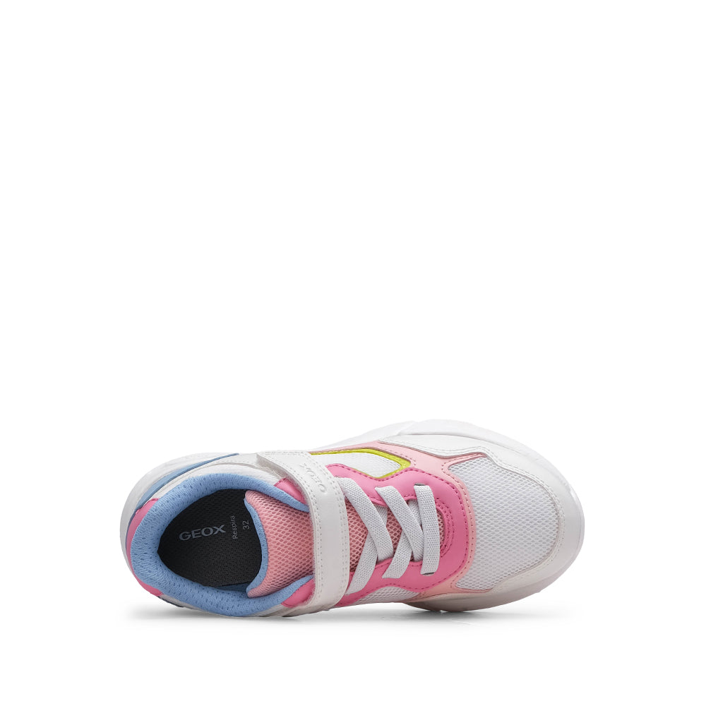 Sapatilha Casual Criança Branco E Rosa