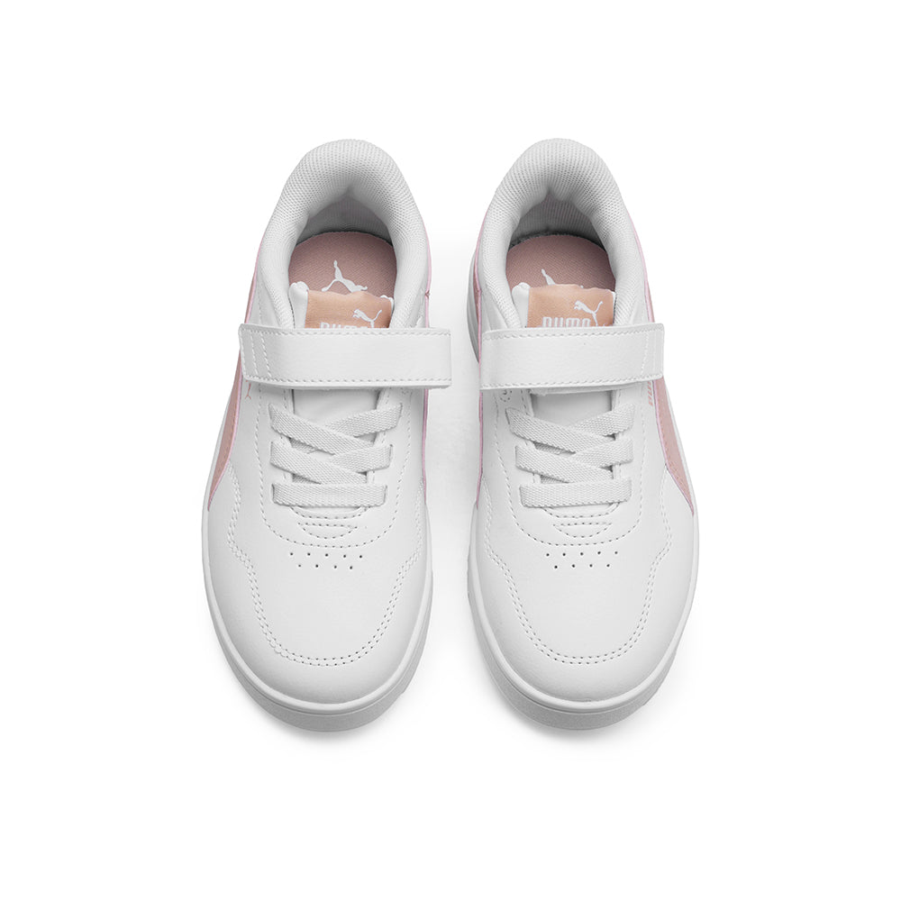 Sapatilha Casual Criança Branco E Rosa