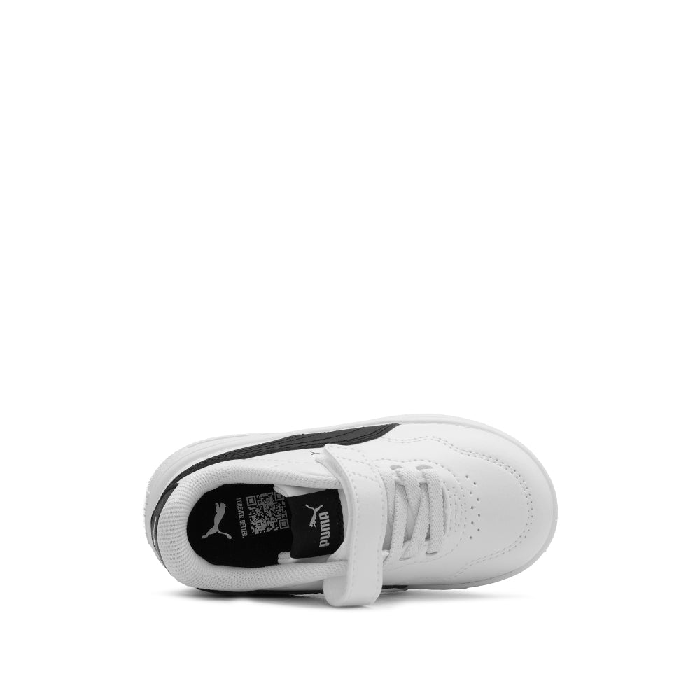 Sapatilha Casual Menina Pele Sintética Branco E Preto