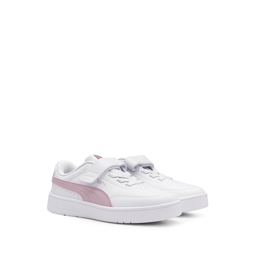 Sapatilha Casual Criança Branco E Rosa
