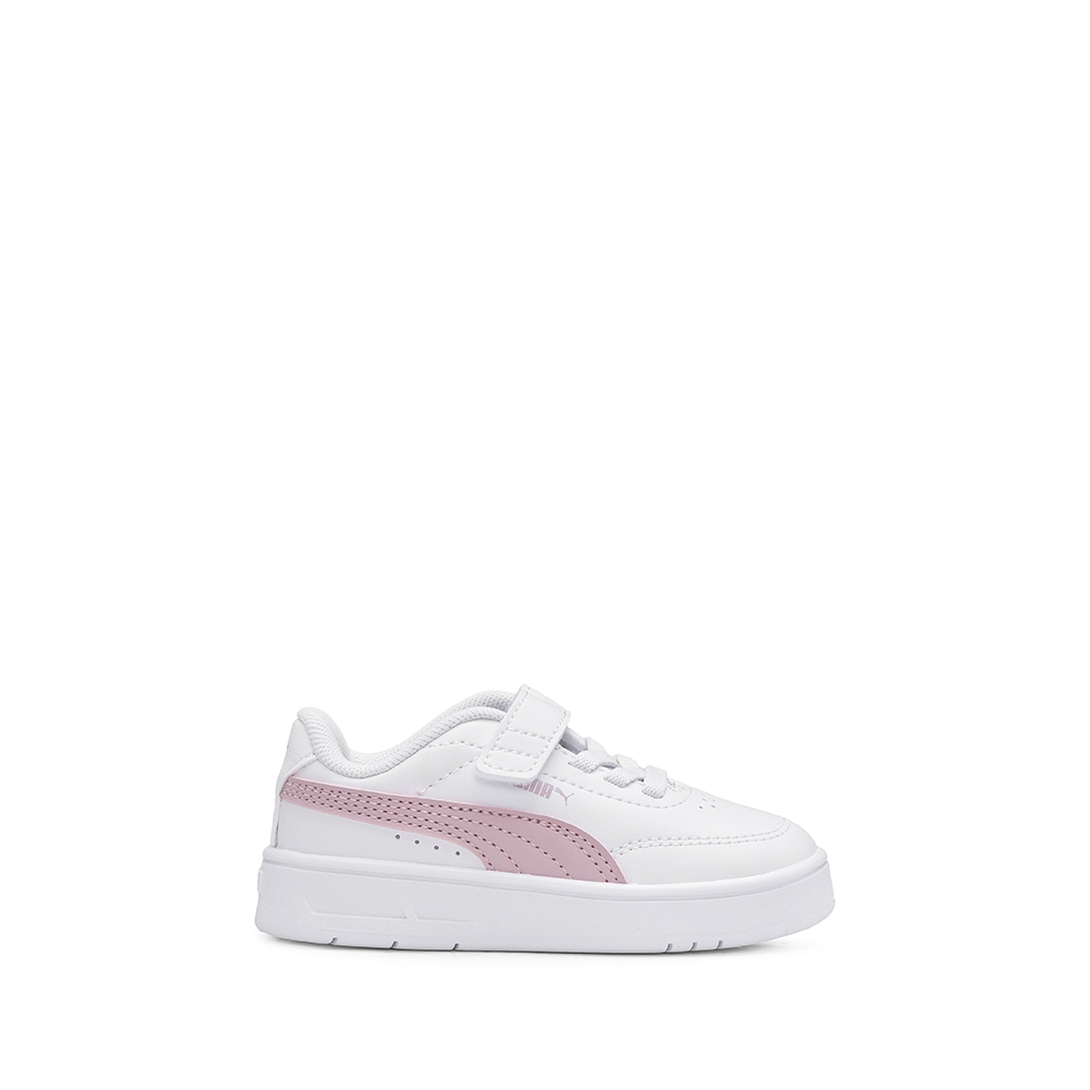 Sapatilha Casual Criança Branco E Rosa