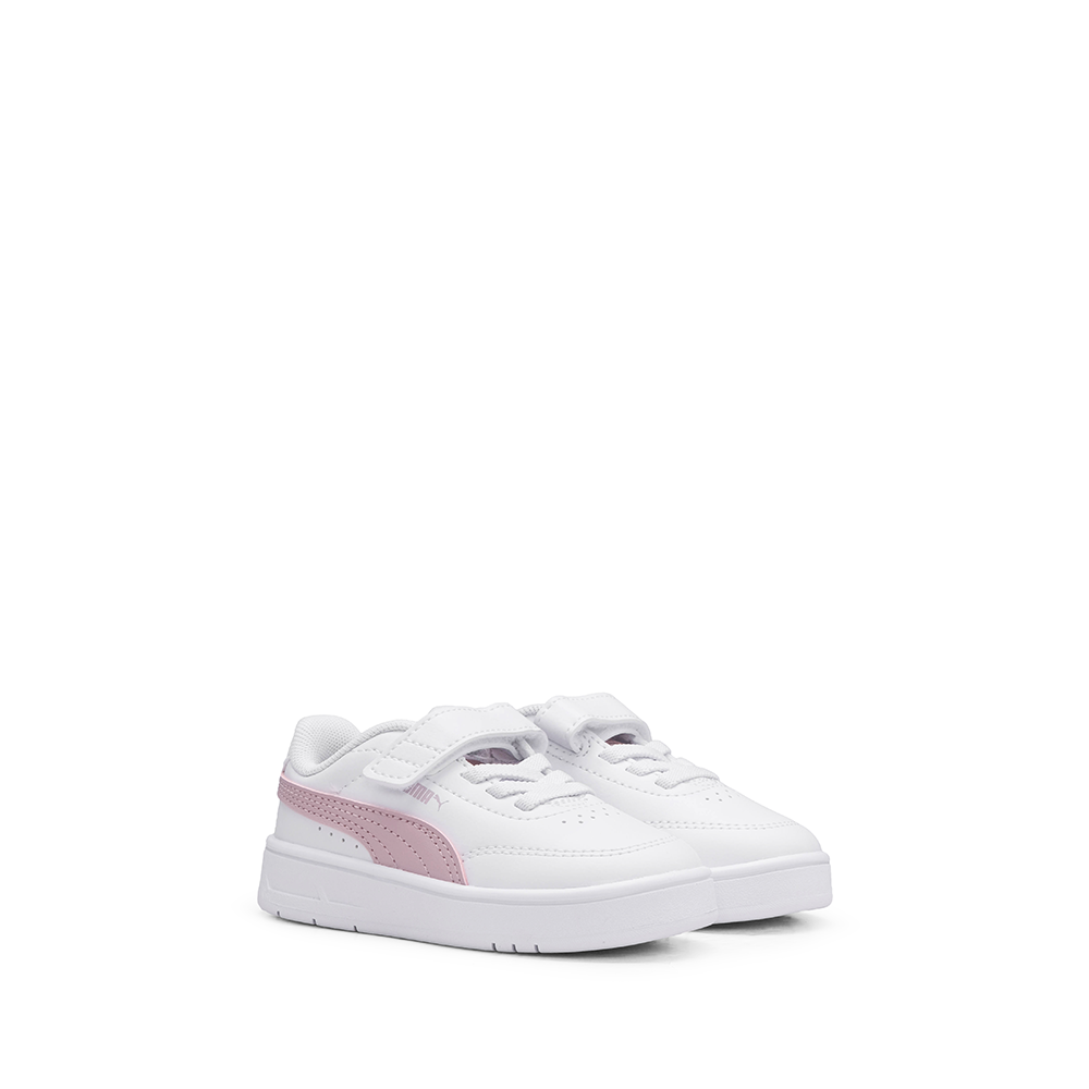Sapatilha Casual Criança Branco E Rosa