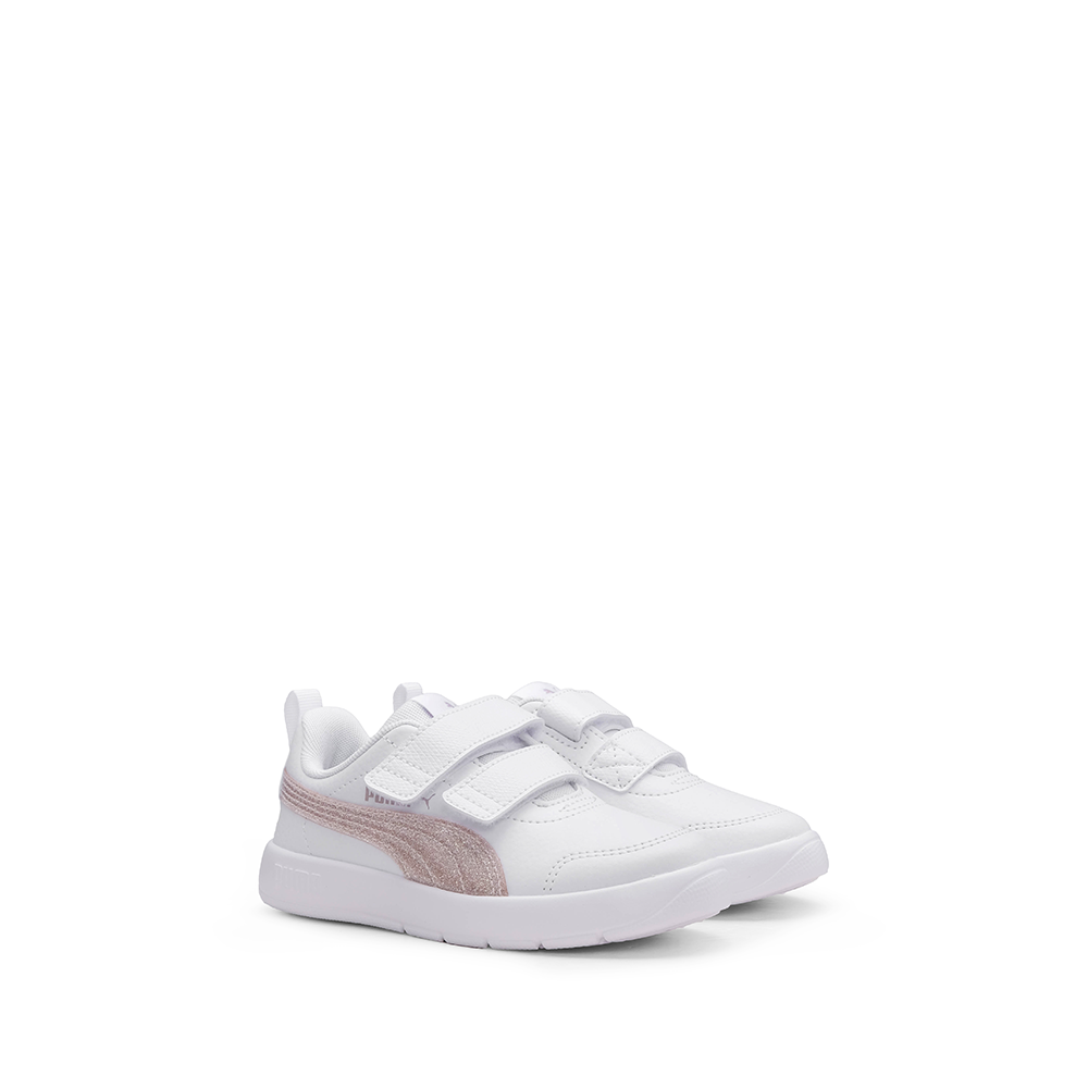 Sapatilha Casual Criança Branco E Rosa