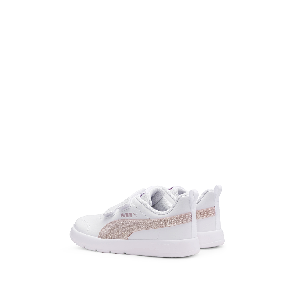 Sapatilha Casual Criança Branco E Rosa