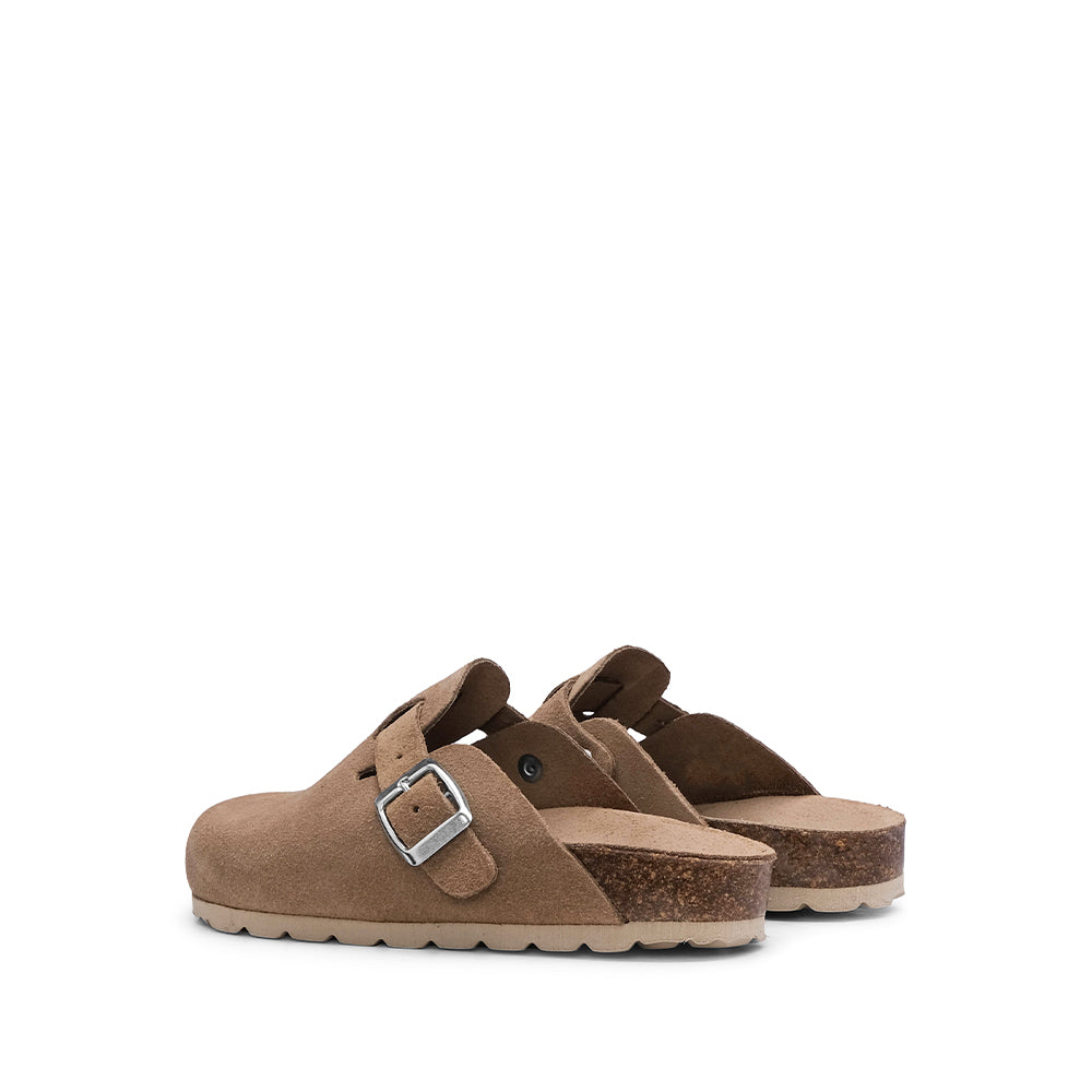 Chinelo Salto Raso Criança Camurça Taupe