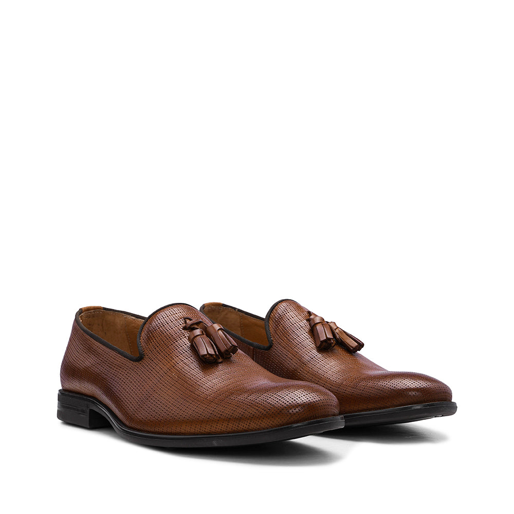 Sapato Clássico Homem Pele Camel