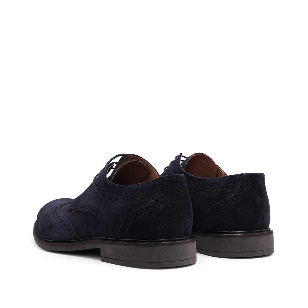Sapato Casual Homem Camurça Azul