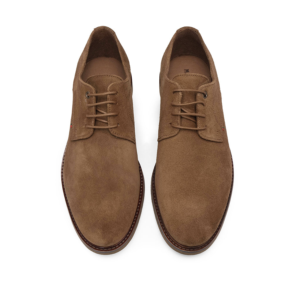 Sapato Casual Homem Camurça Camel