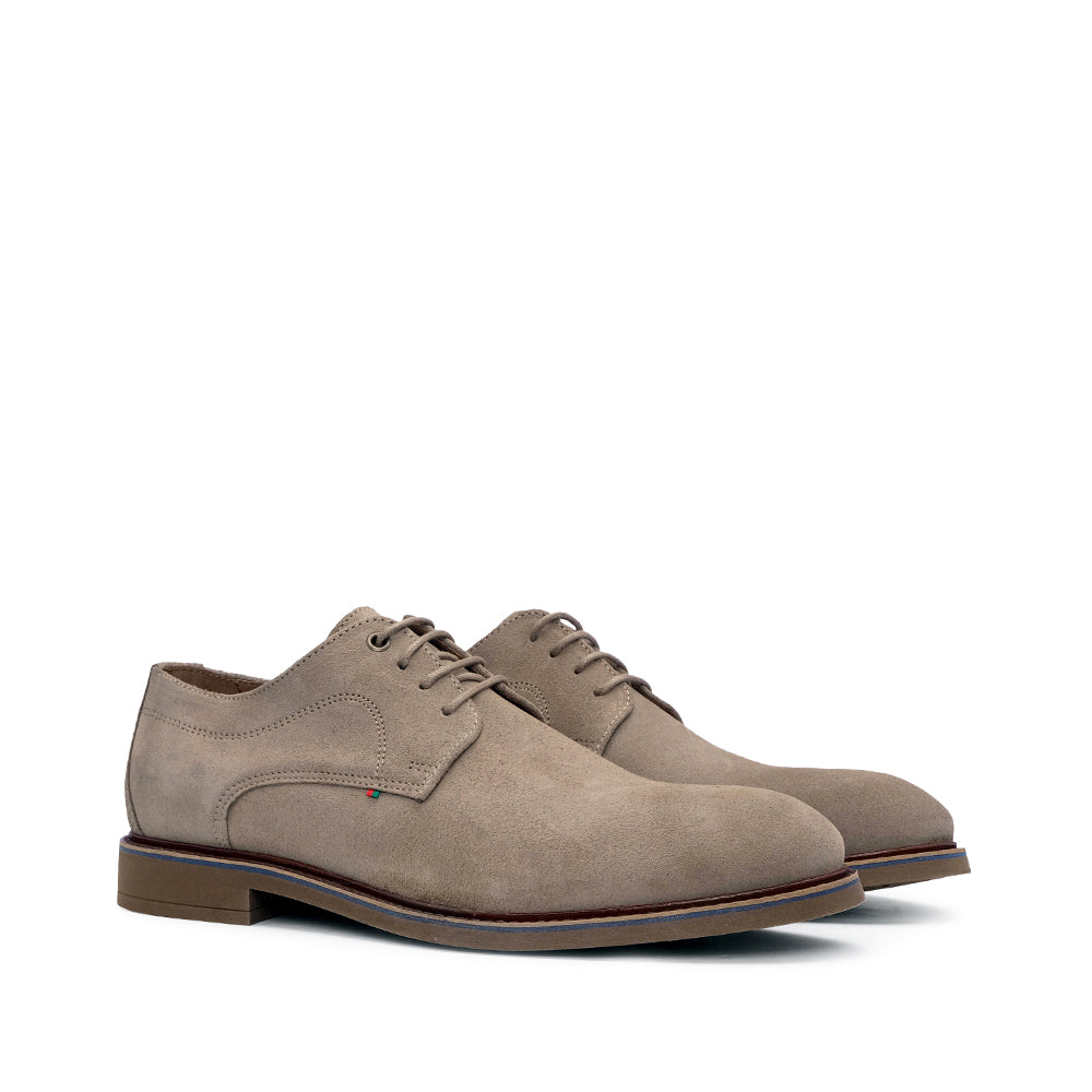 Sapato Casual Homem Camurça Taupe