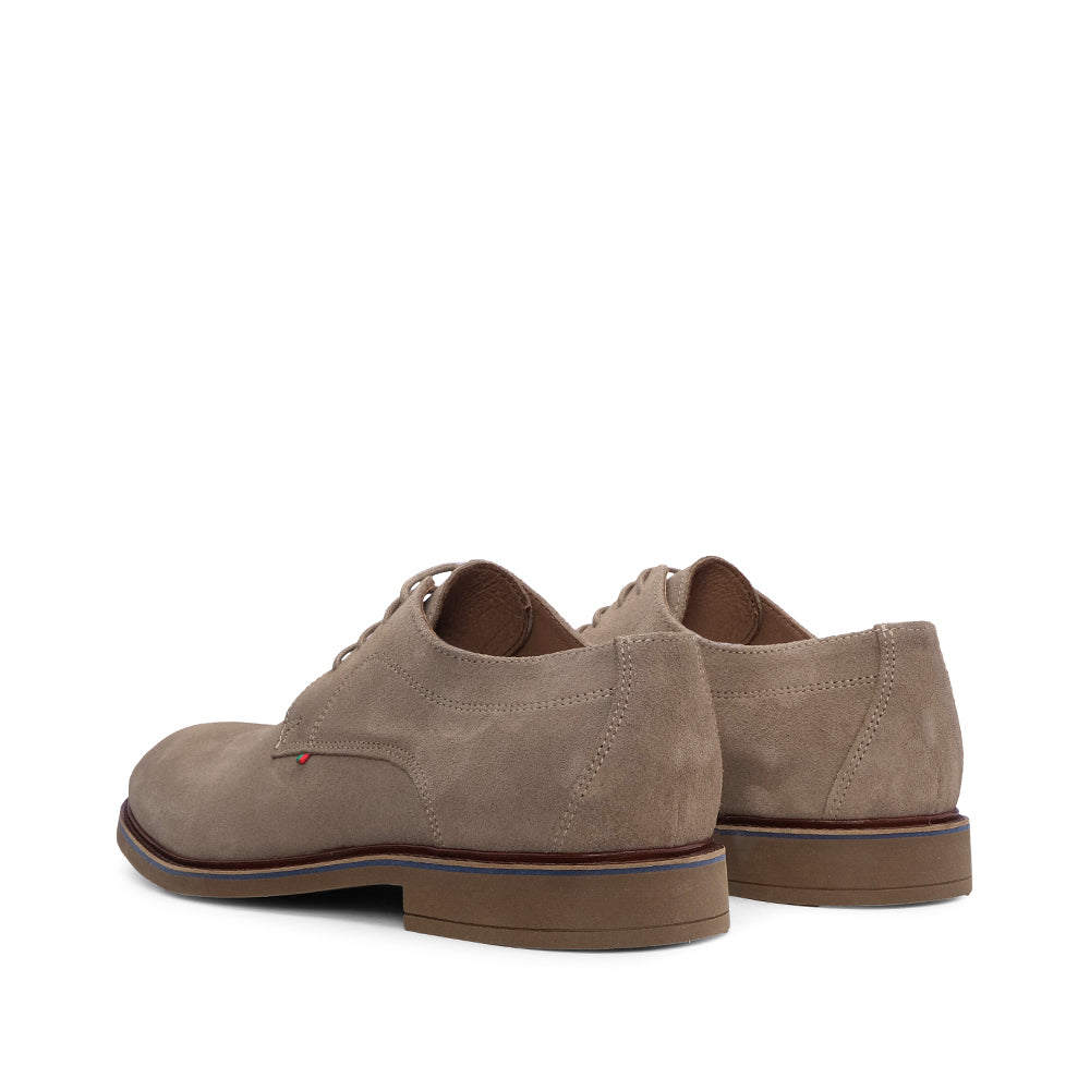 Sapato Casual Homem Camurça Taupe