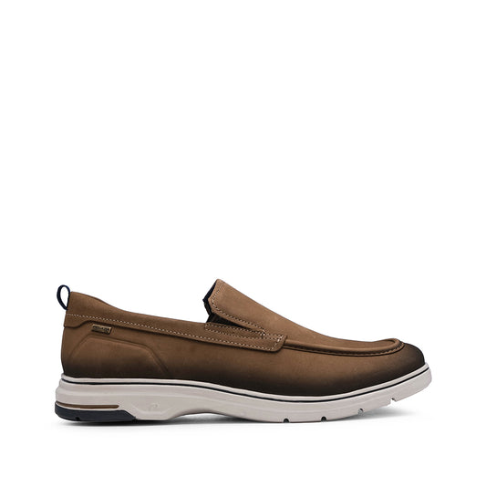 Sapato Mocassim Homem Pele Taupe