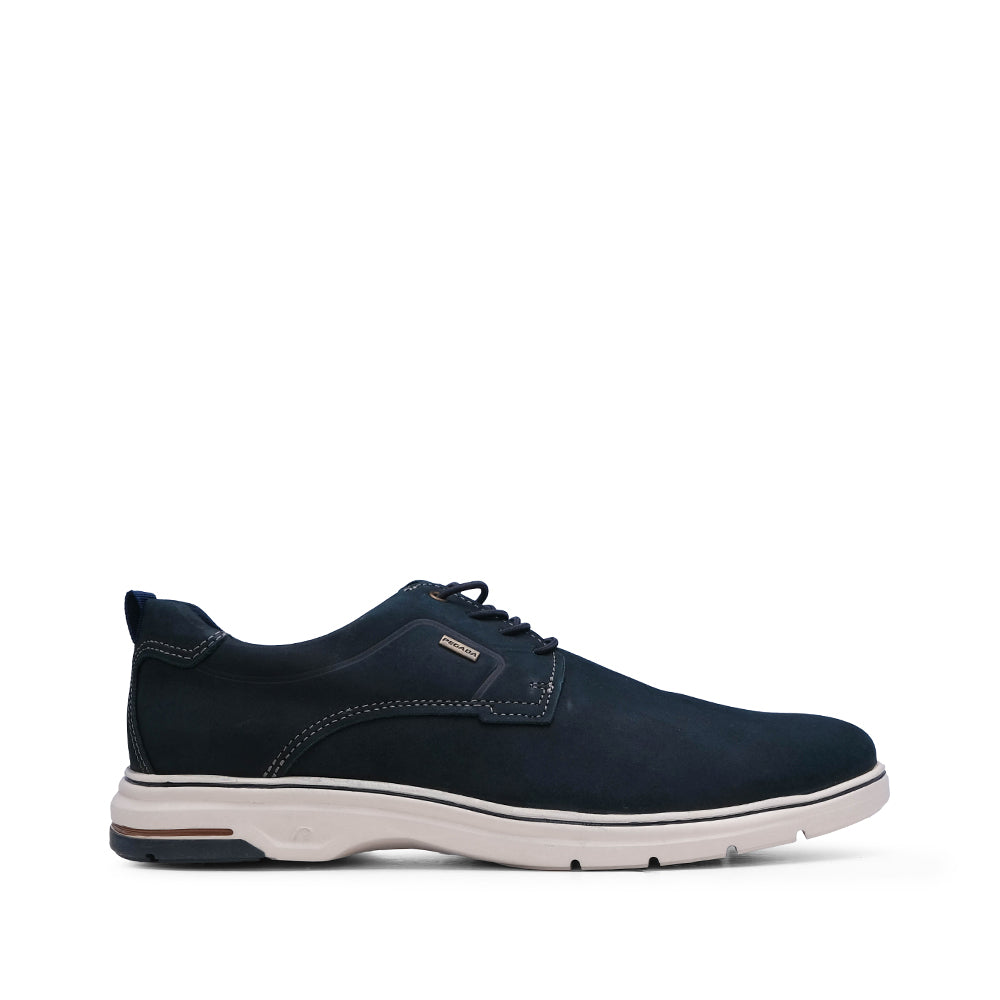 Sapato Casual Homem Pele Azul Marinho