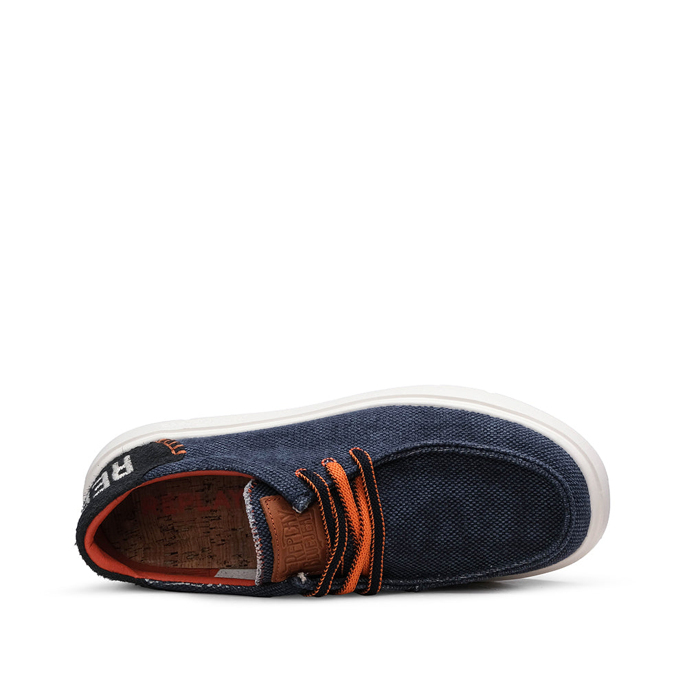 Sapato Casual Homem Azul Marinho