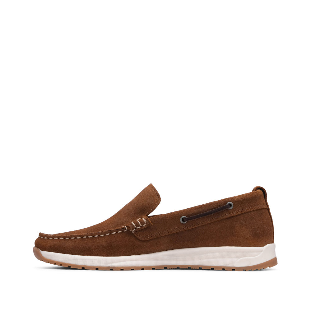 Sapato Casual Homem Camurça Camel