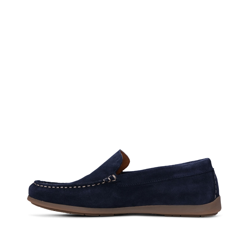 Sapato Casual Homem Camurça Azul
