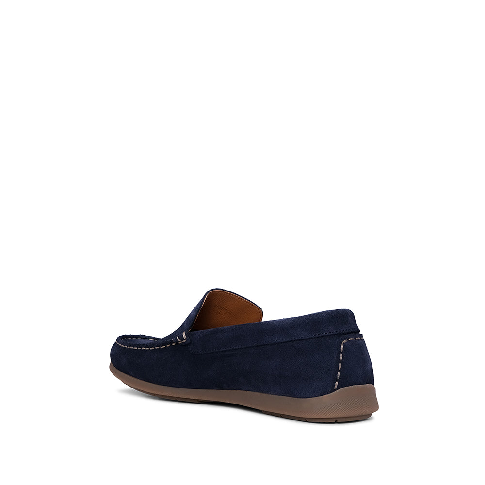 Sapato Casual Homem Camurça Azul