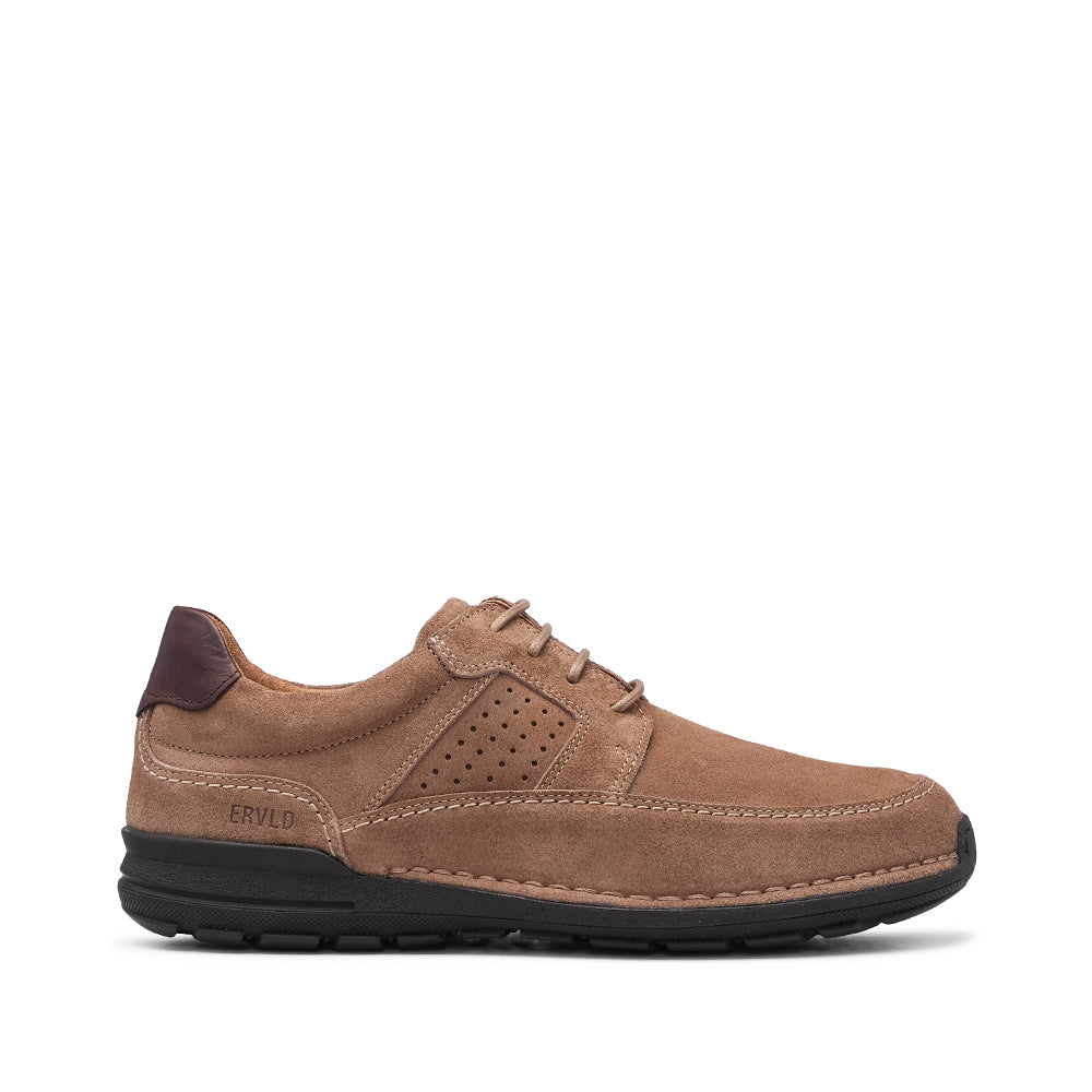 Sapato Casual Homem Camurça Taupe