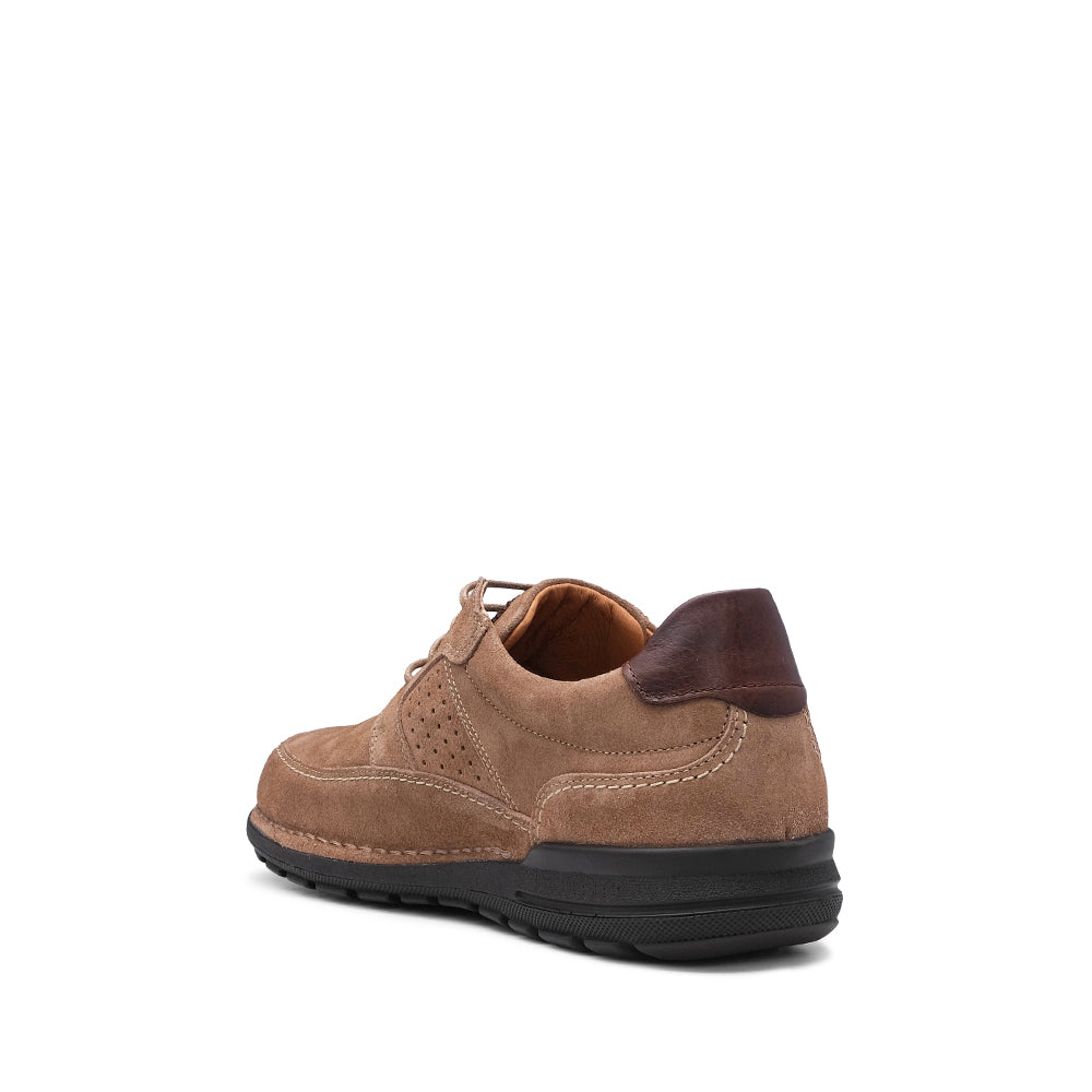 Sapato Casual Homem Camurça Taupe