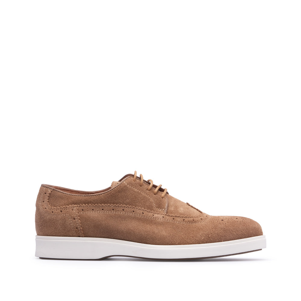 Sapato Casual Homem Camurça Camel