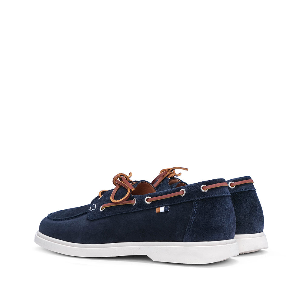 Sapato Vela Homem Camurça Azul Marinho