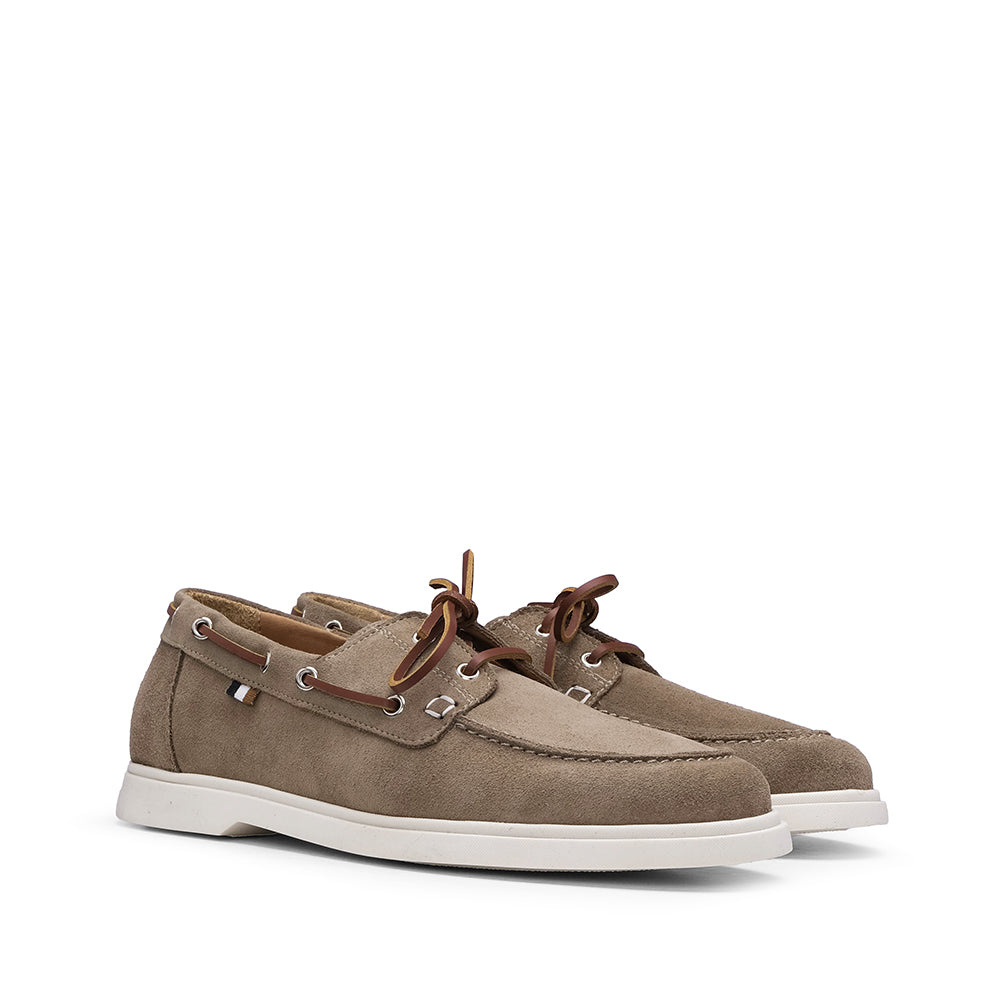 Sapato Vela Homem Camurça Taupe