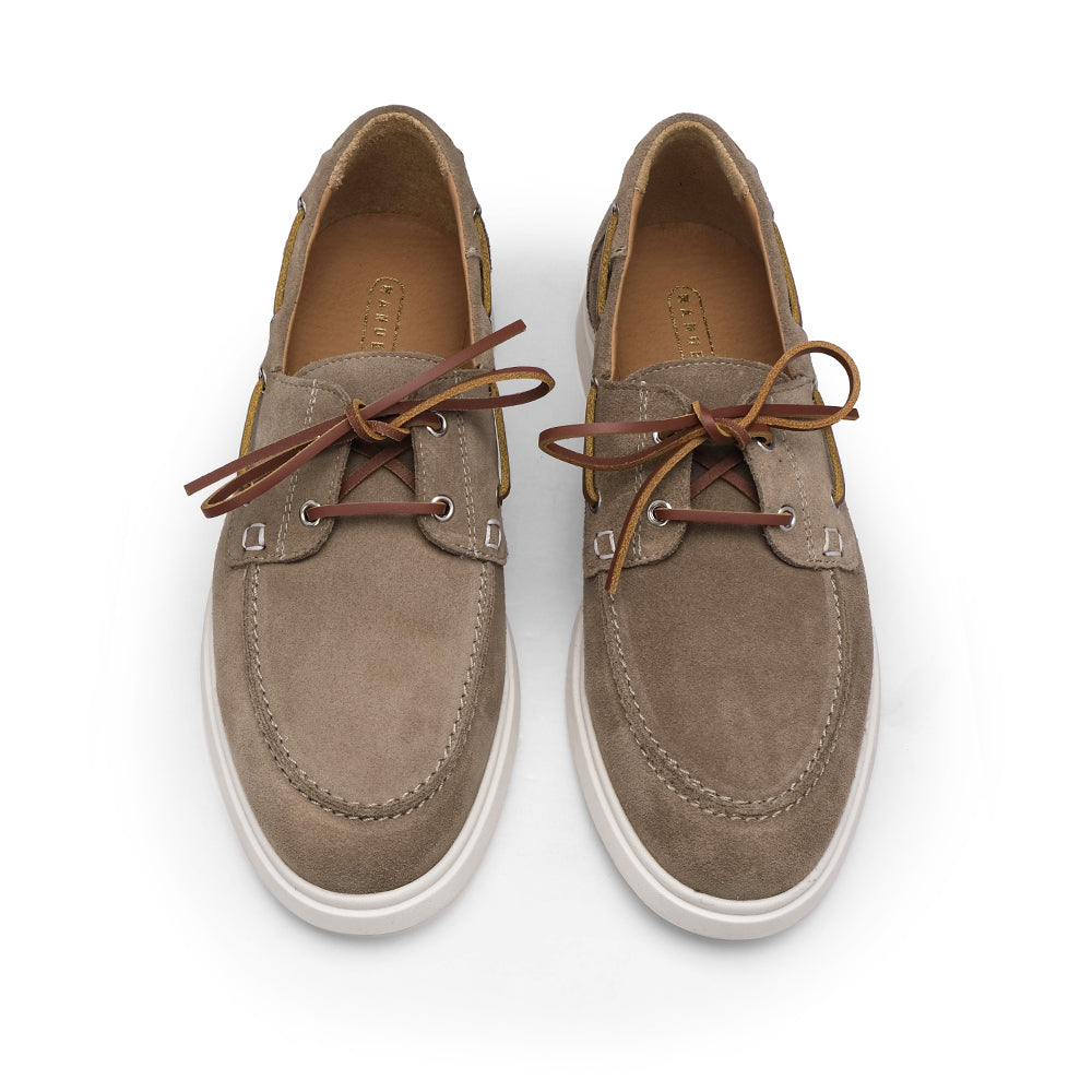 Sapato Vela Homem Camurça Taupe
