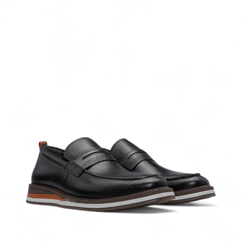 Sapato Casual Homem Pele Preto