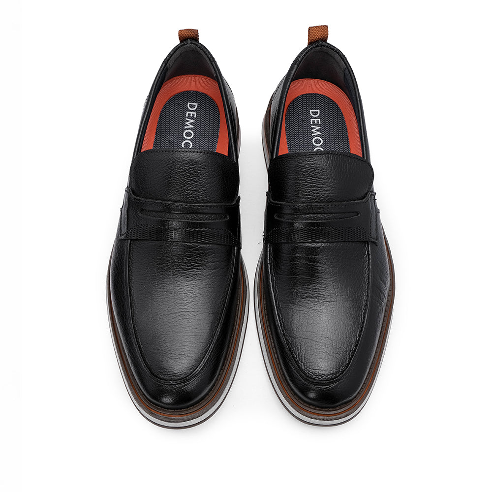 Sapato Casual Homem Pele Preto