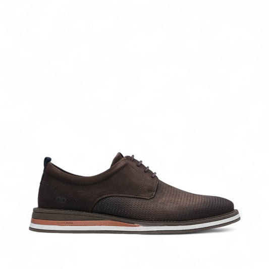 Sapato Casual Homem Pele Café
