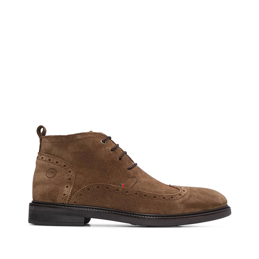 Botim Casual Homem Camurça Camel