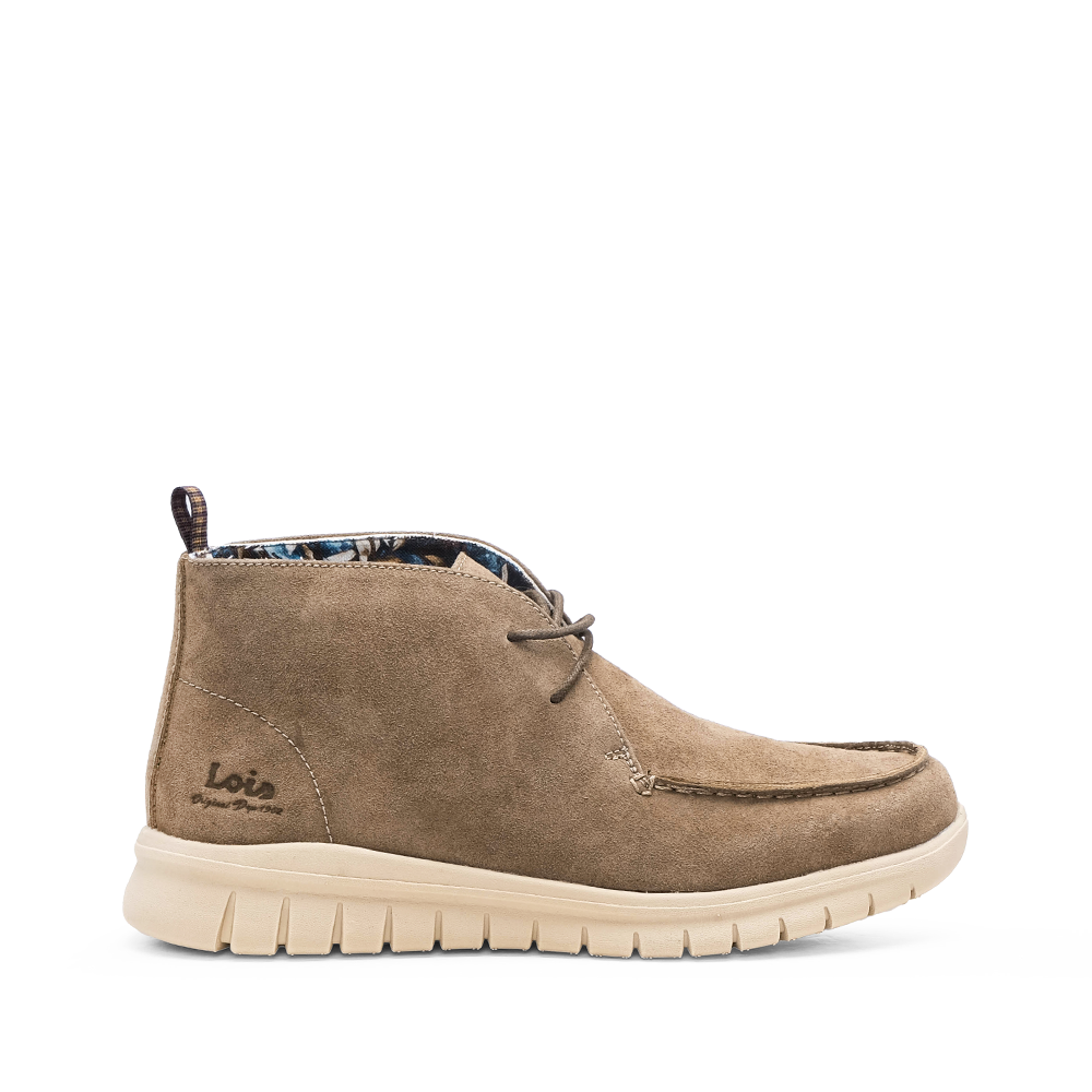 Botim Casual Homem Camurça Taupe