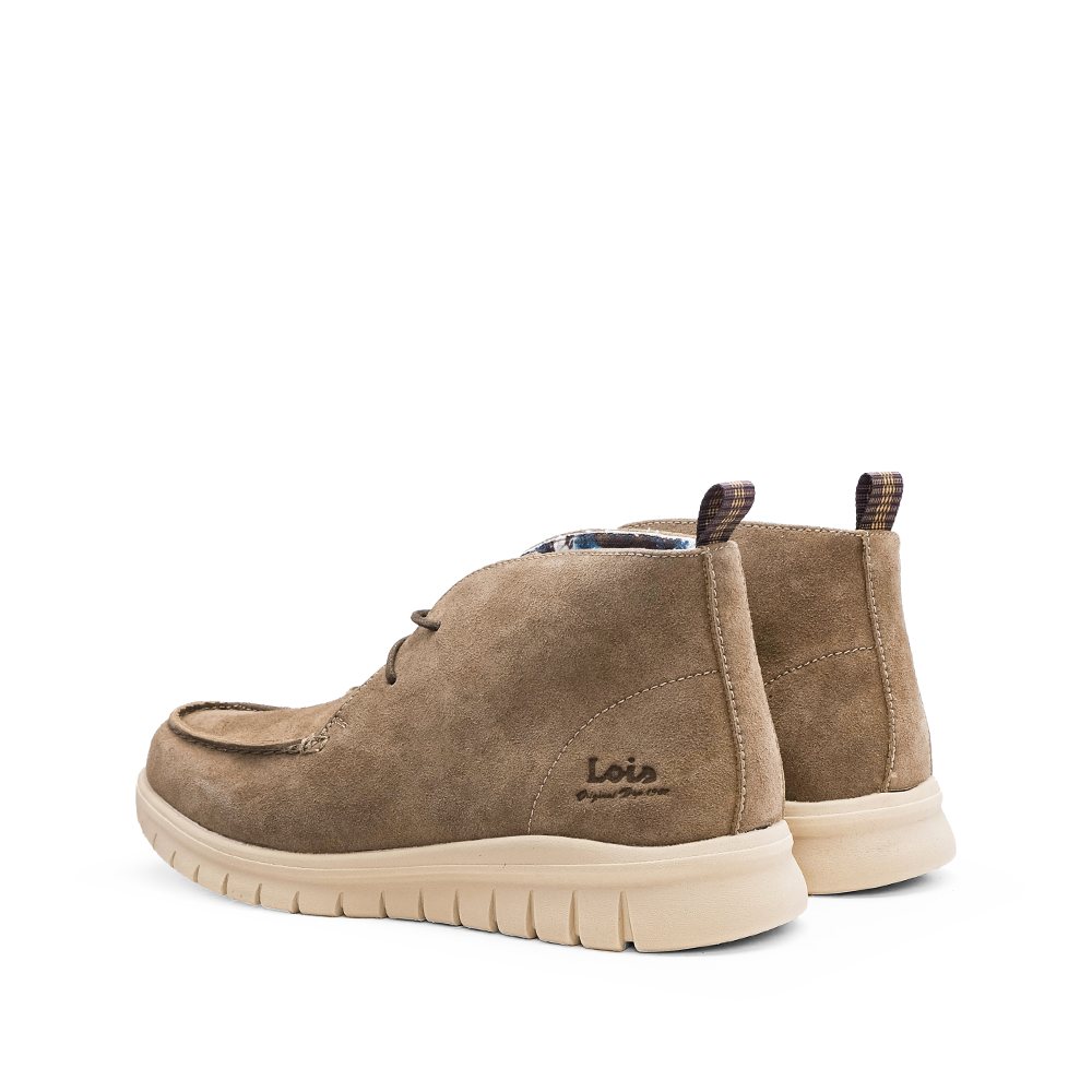 Botim Casual Homem Camurça Taupe