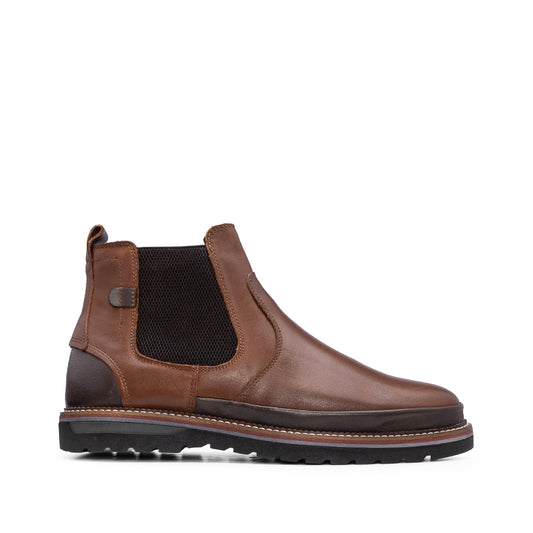 Botim Casual Homem Pele Camel